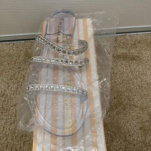 Clear Rhinestone sandals